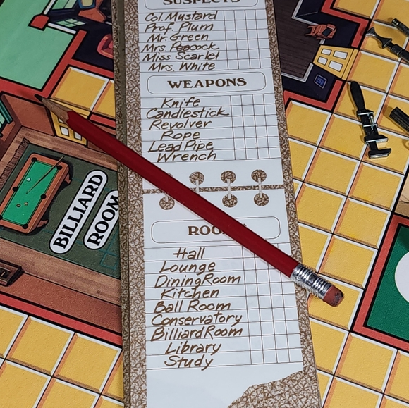 Vintage 1986 Parker Brothers CLUE Classic Detective Board Game With All Pieces - Picture 9 of 14